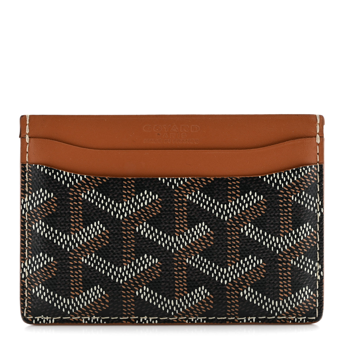 Goyard Goyardine Saint Sulpice Card Holder Black Gold 1 of 9