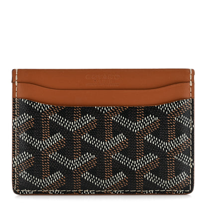 Goyard Goyardine Saint Sulpice Card Holder Black Gold 1 of 9