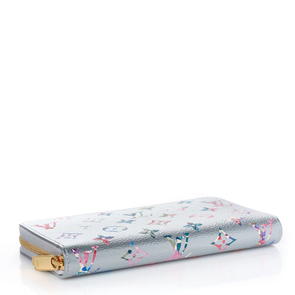 Louis Vuitton Metallic Monogram LV Garden Zippy Wallet Silver 4 of 9