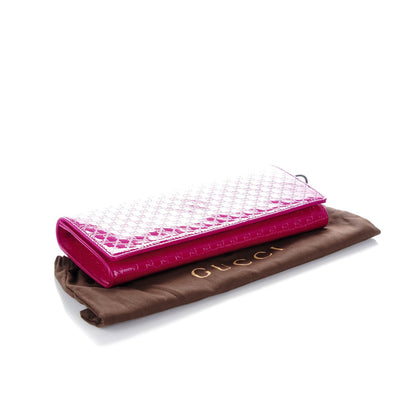 Gucci Patent Microguccissima Small Broadway Clutch Peonia Flower 4 of 7