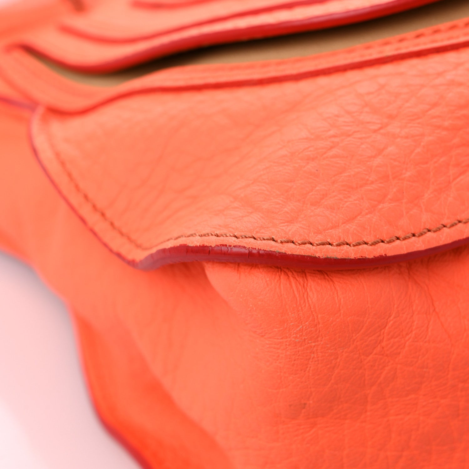 Chloe Calfskin Medium Marcie Satchel Orange Fizz 7 of 16
