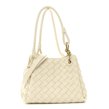 Bottega Veneta Nappa Intrecciato Small Parachute Shoulder Bag Sea Salt 1 of 9
