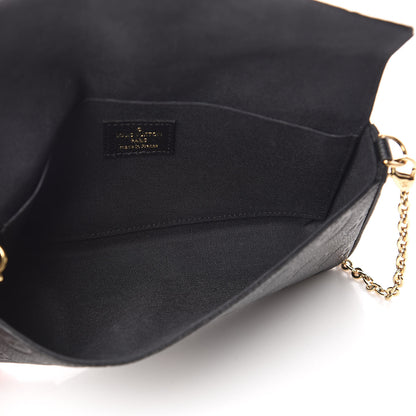 Louis Vuitton Empreinte Pochette Felicie Chain Wallet Black 5 of 11