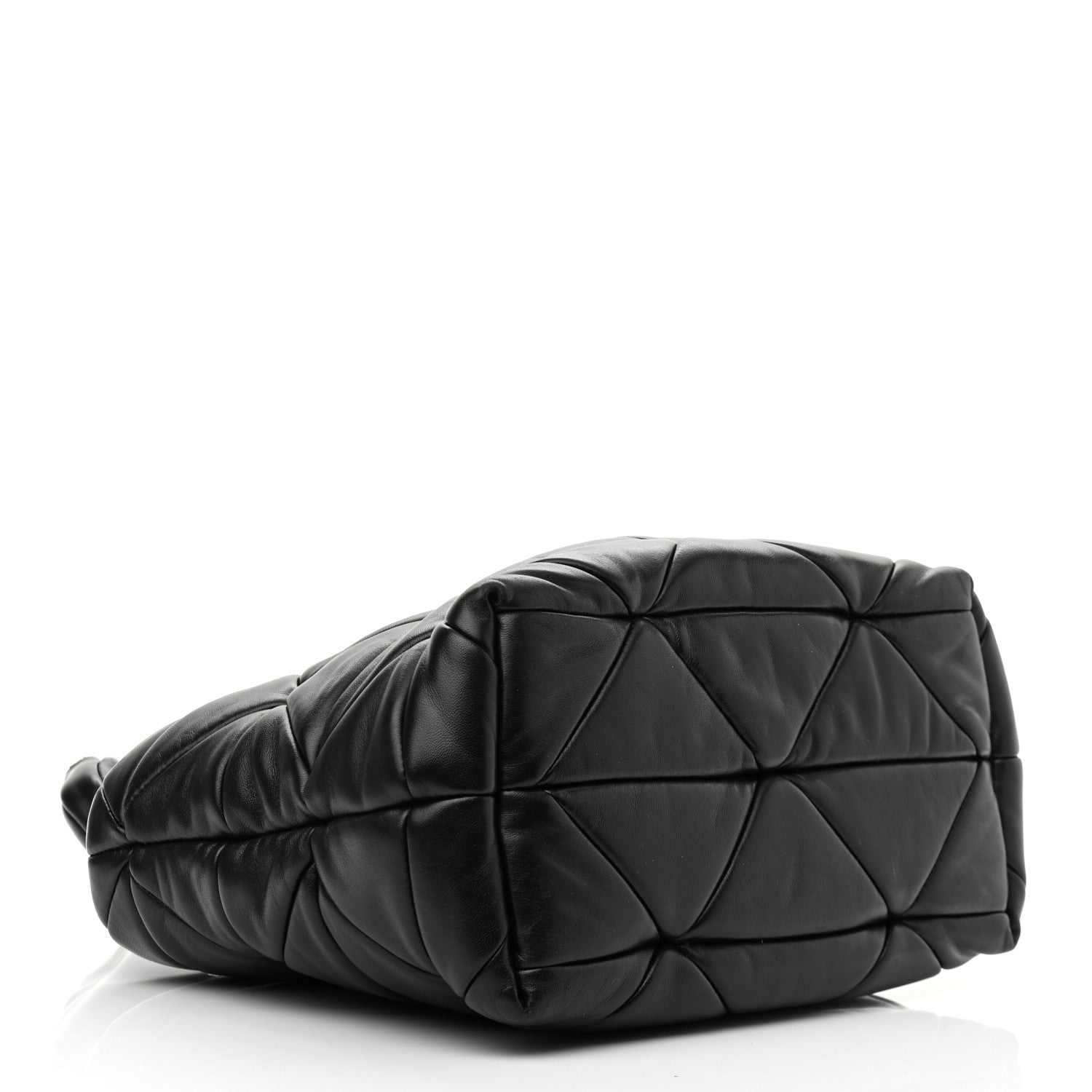 Prada Nappa Re-Nylon Triangle Quilted Patchwork System Tote Black 4 of 10