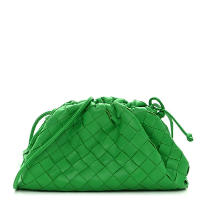 Bottega Veneta Nappa Intrecciato The Mini Pouch Clutch Parakeet 1 of 10