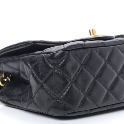 Chanel Lambskin Quilted Mini Pearl Crush Flap Black 10 of 11