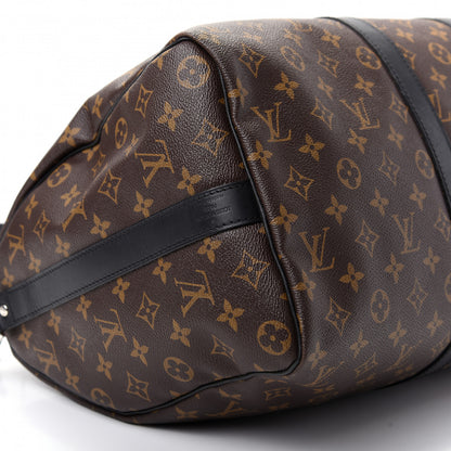 Louis Vuitton Monogram Macassar Keepall Bandouliere 45 5 of 9
