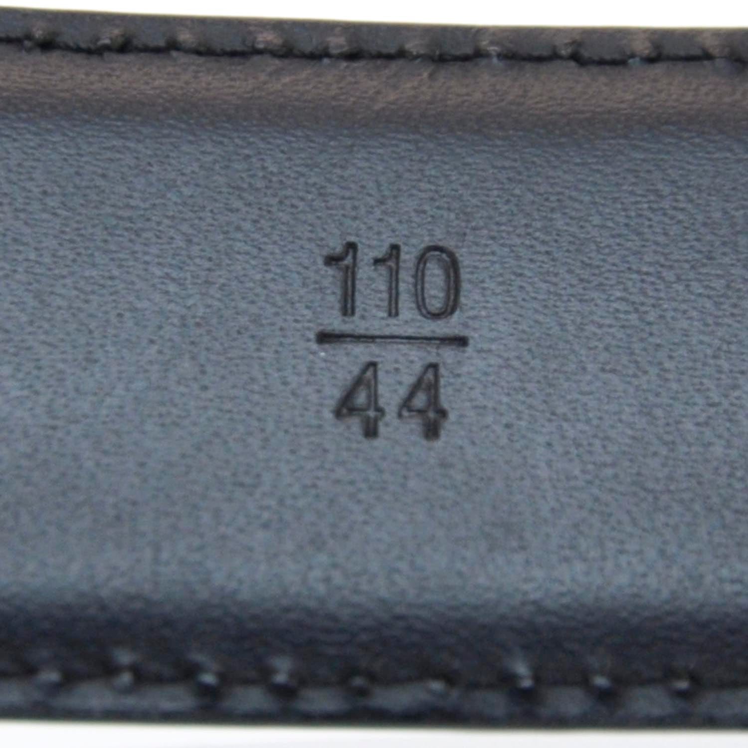 Louis Vuitton Taiga Leather Classique Belt Black 110 44 4 of 8