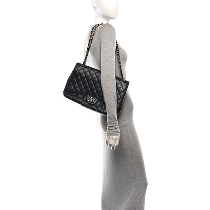 Chanel Caviar Quilted Maxi Double Flap Black 2 of 11