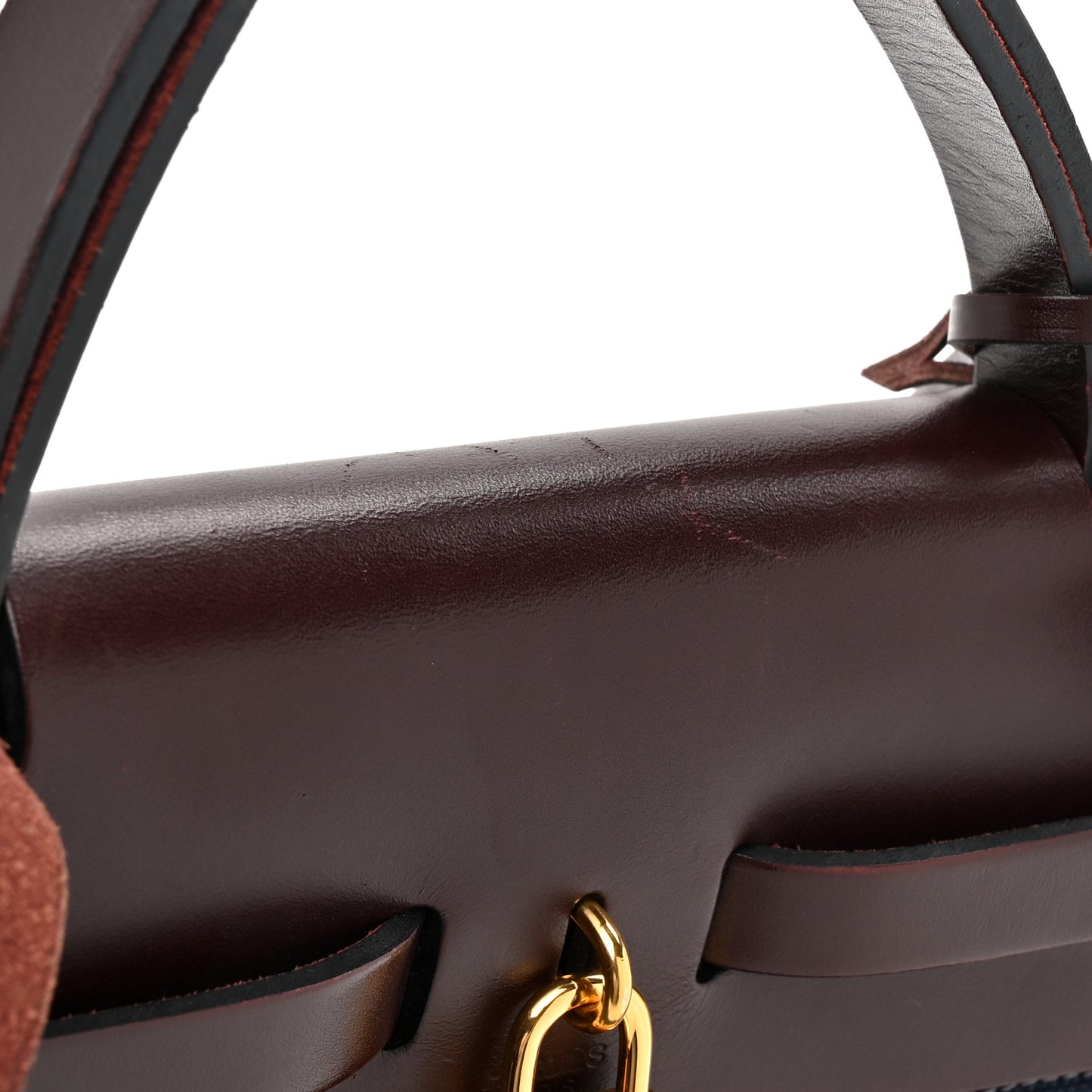 Toile Militaire Vache Hunter Herbag Zip Retourne 31 PM Rouge Sellier Bleu Marine