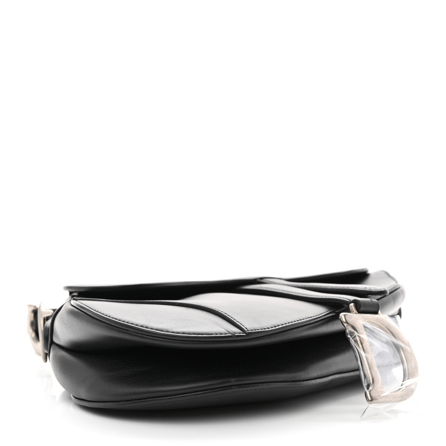 Christian Dior Calfskin Saddle Bag Black 4 of 13