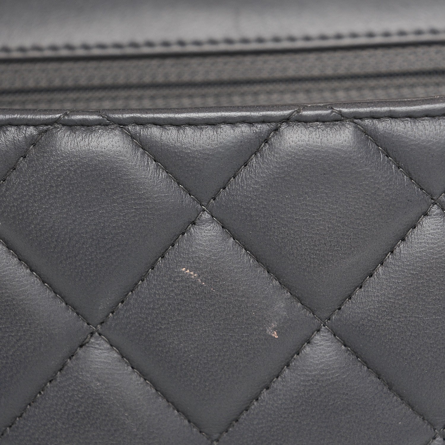 Chanel Lambskin Quilted Maxi Single Flap Grey 9 of 12