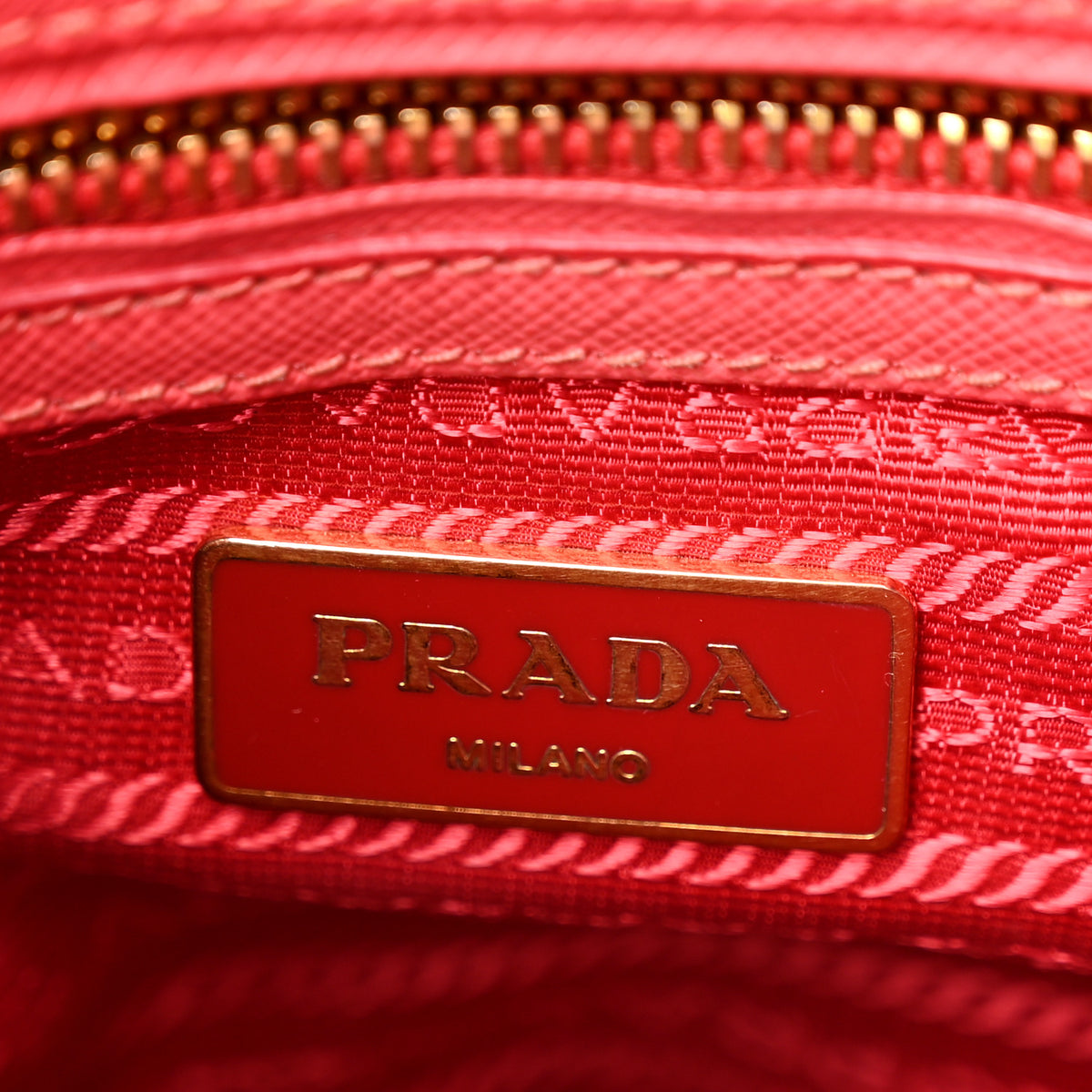 Prada Saffiano Mini Galleria Double Zip Tote Peonia 6 of 10