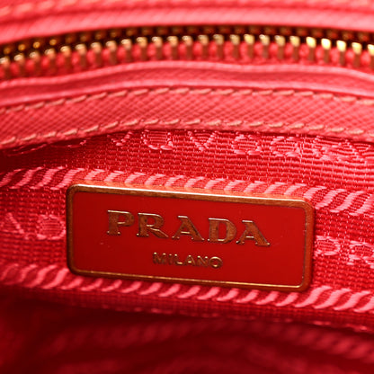 Prada Saffiano Mini Galleria Double Zip Tote Peonia 6 of 10