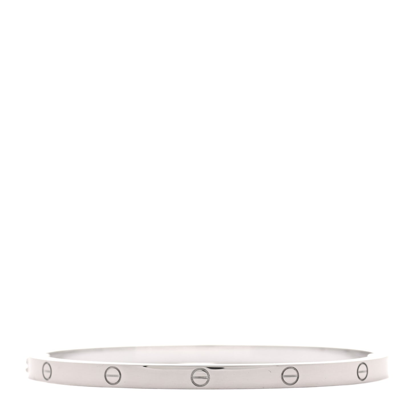 18K White Gold Small LOVE Bracelet 16