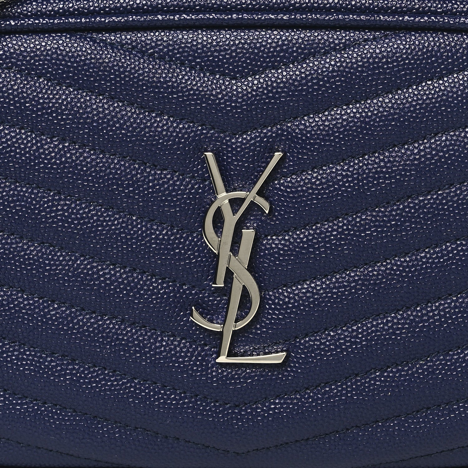 Saint Laurent Grain De Poudre Matelasse Monogram Mini Lou Camera Bag Azure Blue 7 of 10