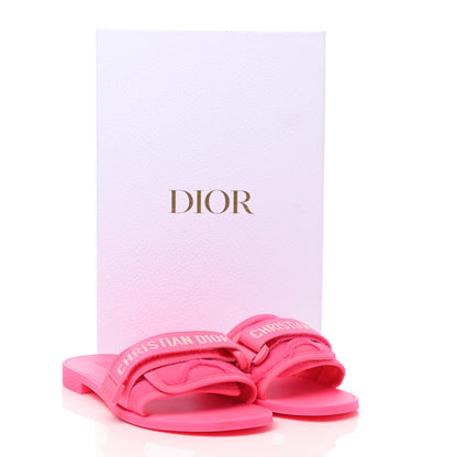 Christian Dior Technical Stretch Fabric Camouflage Dio(r)evolution Slide Sandals 38 Fuchsia Fluo 9 of 9