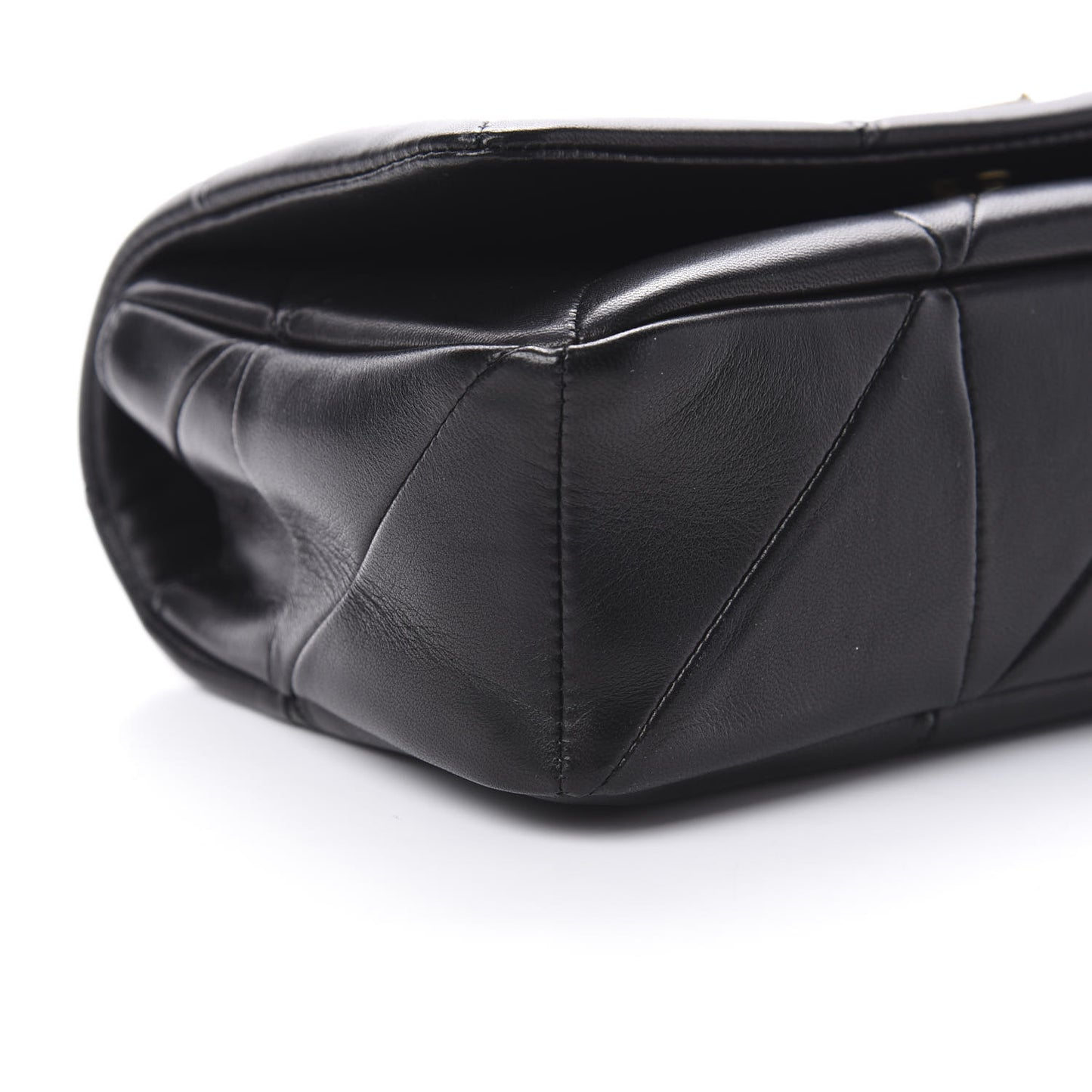 Lambskin Patchwork Monogram Small Jamie Black