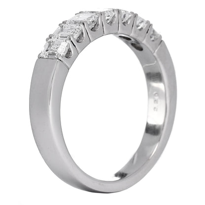 Parker & West by FASHIONPHILE Platinum Diamond 2.20ctw Emerald Cut Half Eternity Band Ring  66 11.5 6 of 10