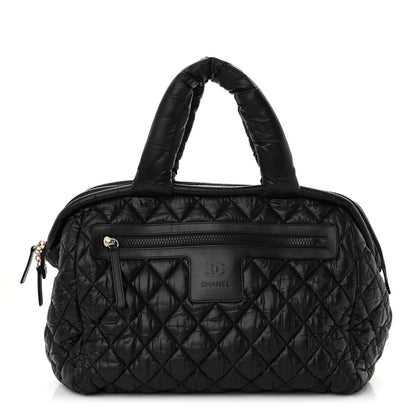Chanel Nylon Coco Cocoon Bowler Black 1 of 12