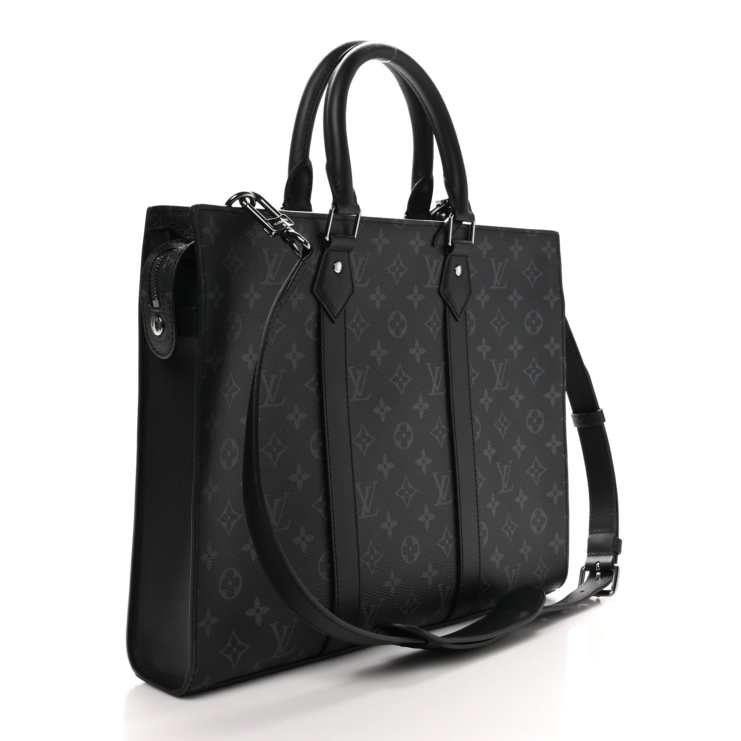Louis Vuitton Monogram Eclipse Sac Plat Horizontal Zipper 3 of 9