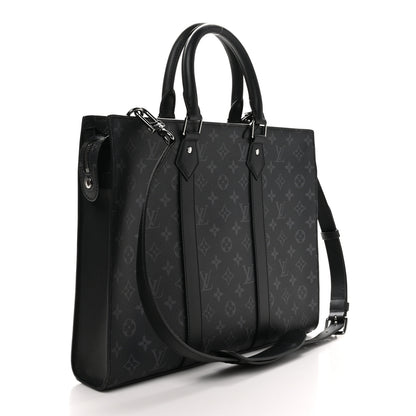 Louis Vuitton Monogram Eclipse Sac Plat Horizontal Zipper 3 of 9