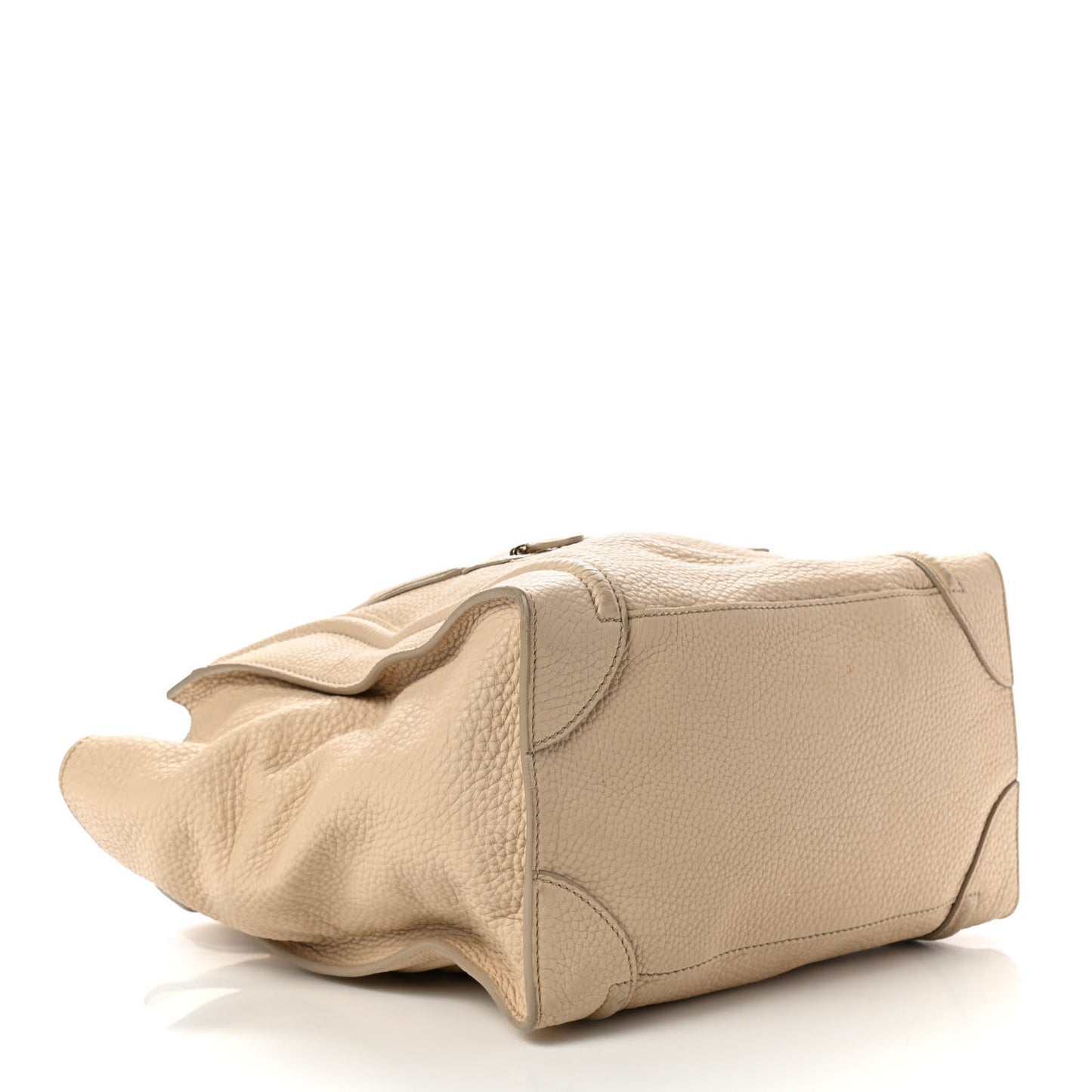 Drummed Calfskin Mini Luggage Dune