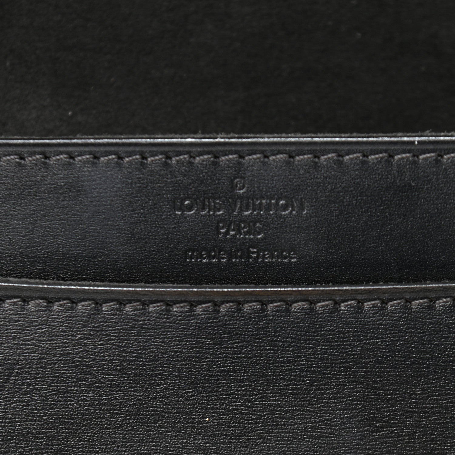 Louis Vuitton Calfskin Chain Louise GM Black 6 of 9