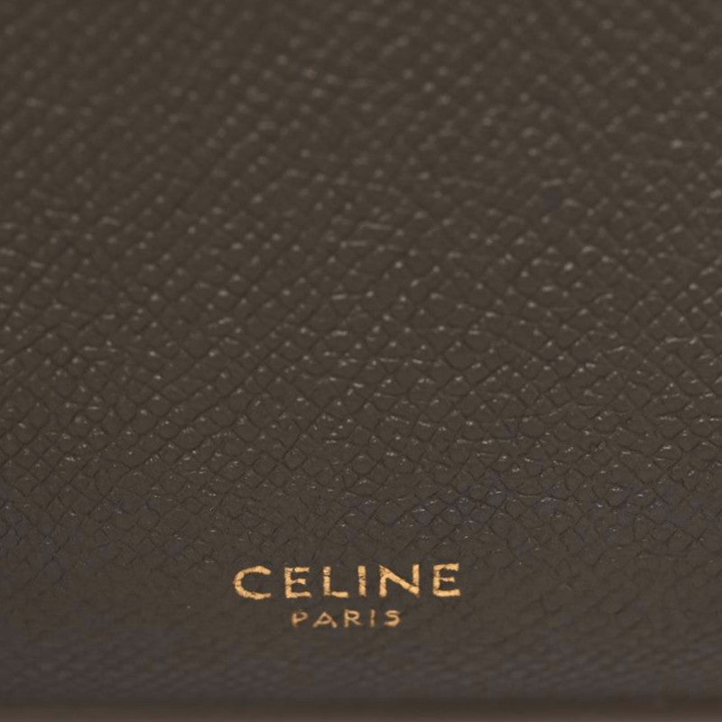 Grained Calfskin Nano Belt Bag Grey