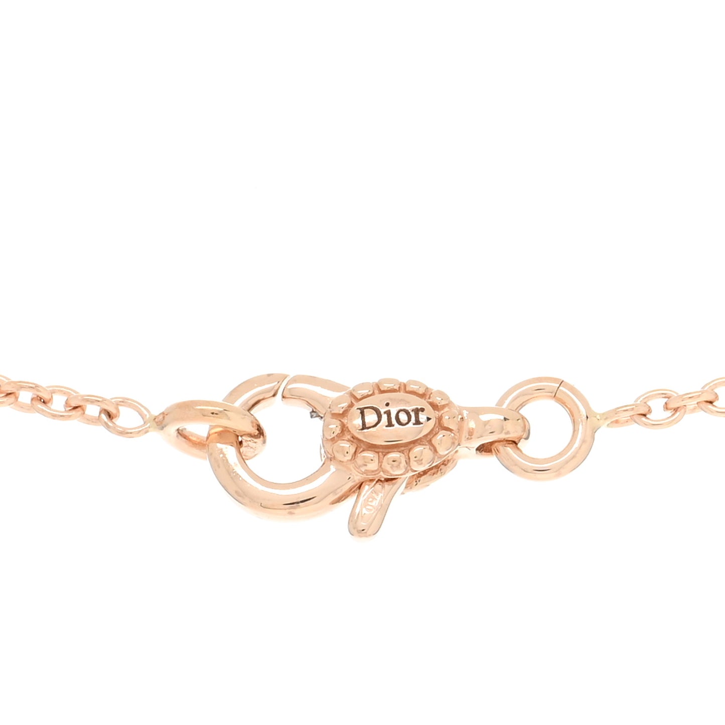 18K Rose Gold Diamond Black Onyx Rose Des Vents Necklace