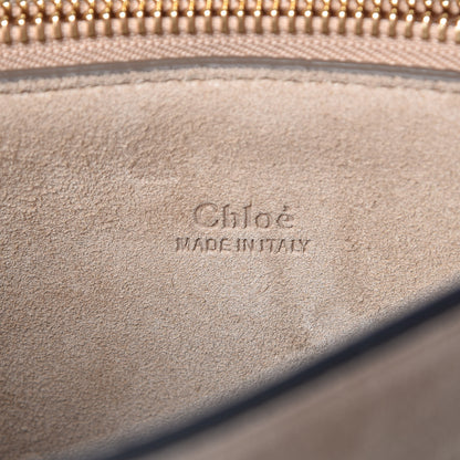 Chloe Suede Calfskin Medium Faye Shoulder Bag Black 7 of 12