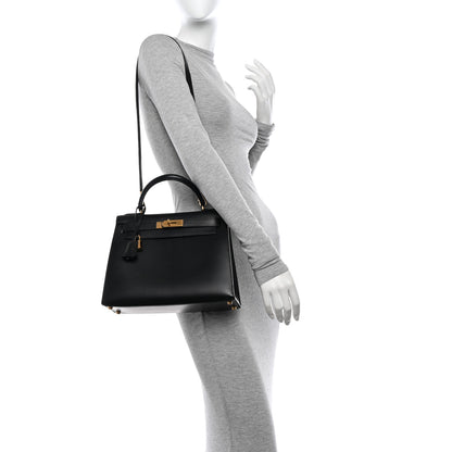 Hermes Box Kelly Sellier 28 Black 2 of 10