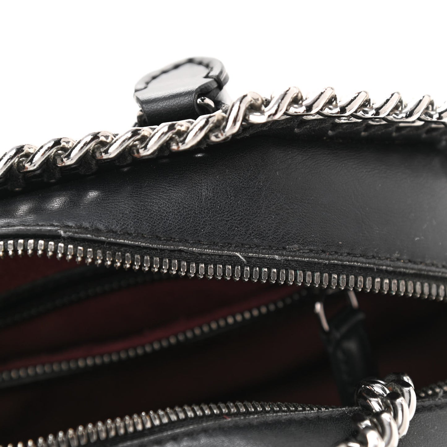 Eco Alter Nappa Mini Falabella Box Bird Top Handle Bag Black