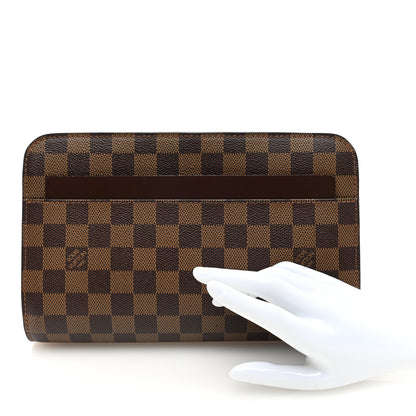 Louis Vuitton Damier Ebene Pochette Saint Louis Clutch 2 of 7