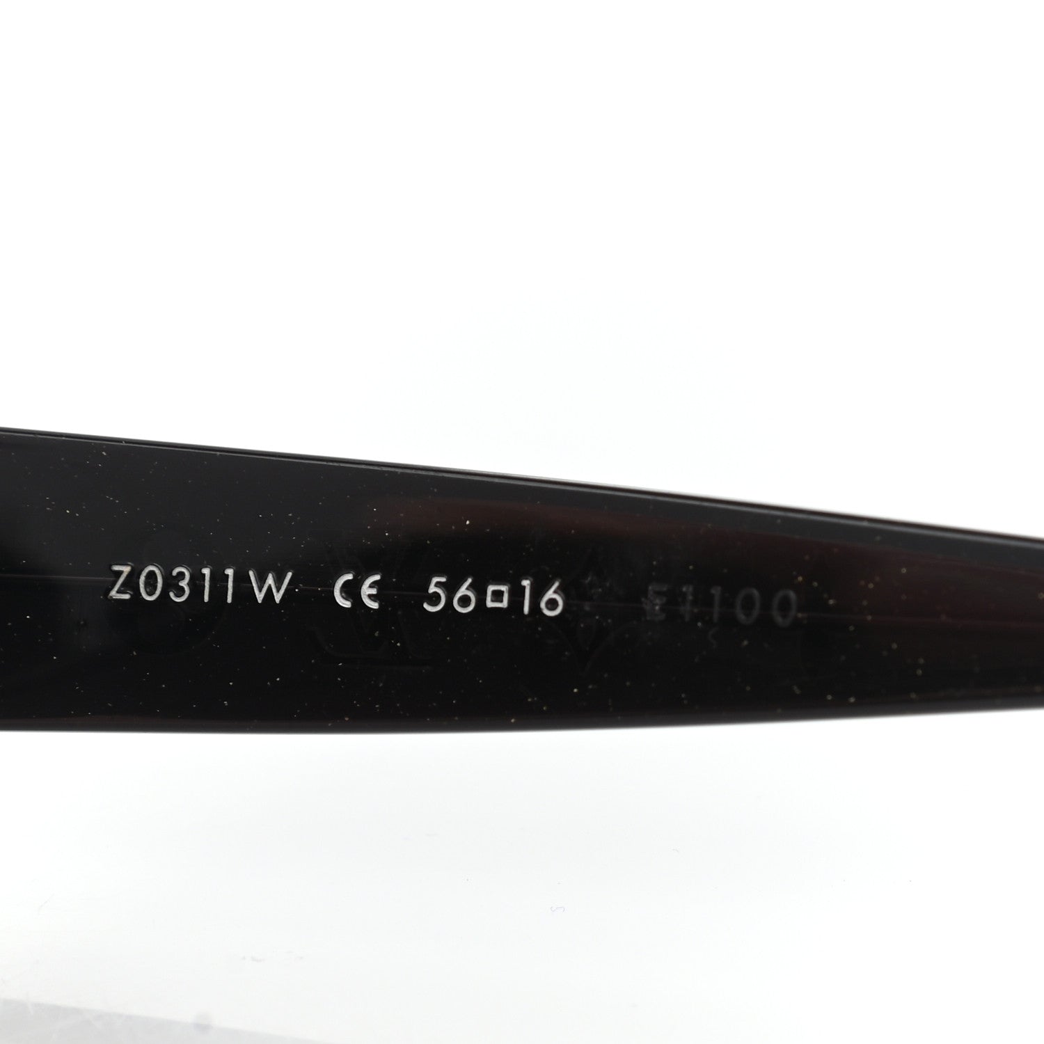 Louis Vuitton Acetate Obsession Round Sunglasses Z0311W Black Glitter 7 of 8