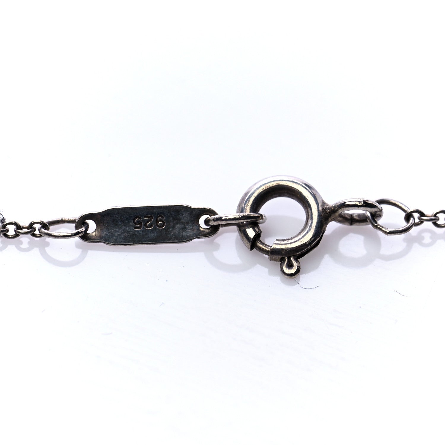 Tiffany Sterling Silver Heart Key Pendant Necklace 5 of 7