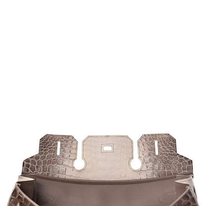 Hermes Matte Niloticus Crocodile Himalaya Birkin 30 Blanc 55 of 56