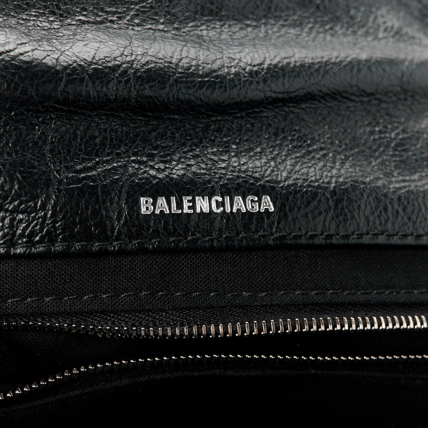 Arena Calfskin Mini Monaco Chain Shoulder Bag Black