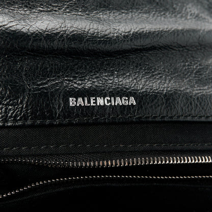 Balenciaga Arena Calfskin Mini Monaco Chain Shoulder Bag Black 6 of 10