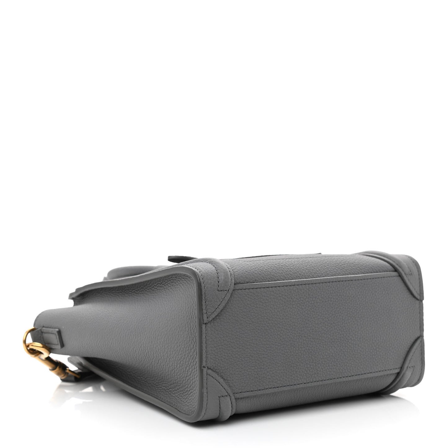 Baby Drummed Calfskin Nano Luggage Kohl