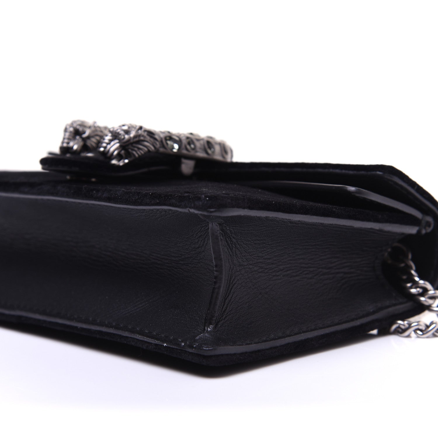 Gucci Velvet Super Mini Dionysus Shoulder Bag Black 7 of 13
