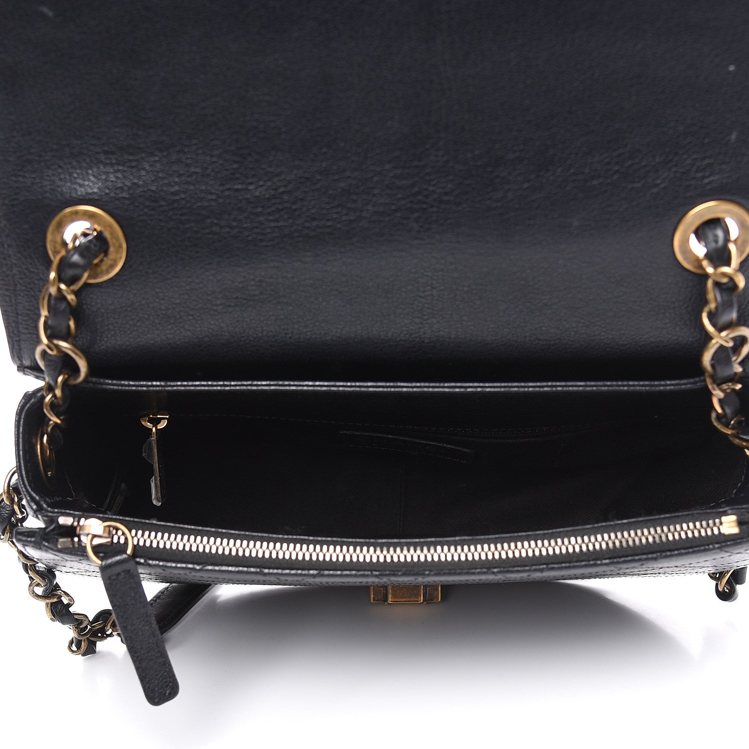 Chanel Shiny Calfskin Goatskin Quilted Medium Coco Curve Messenger Flap Black 5 of 13