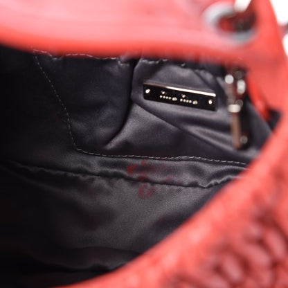 Miu Miu Nappa Matelasse Crystal Flap Clutch Corallo 11 of 13