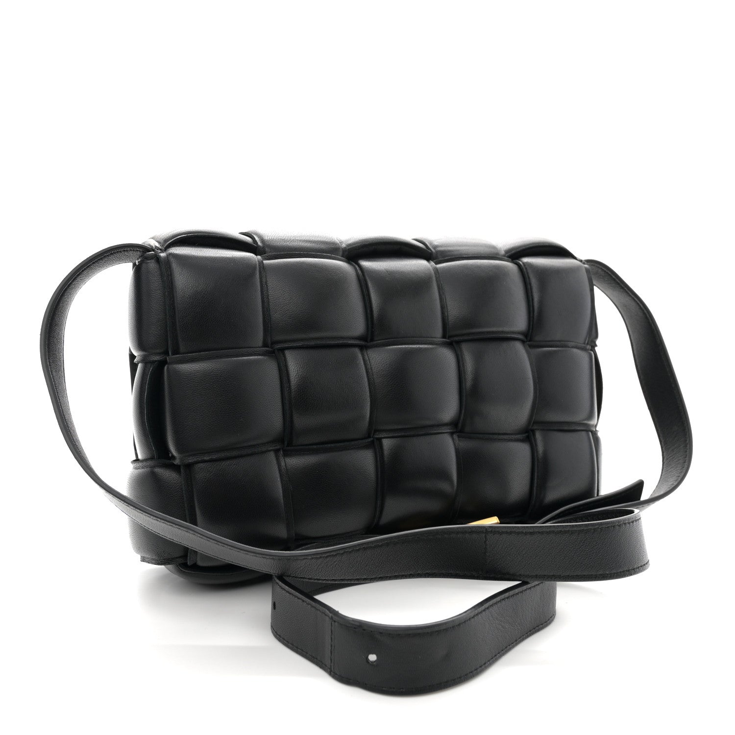 Bottega Veneta Nappa Maxi Intreccio Padded Cassette Crossbody Bag Black 3 of 13