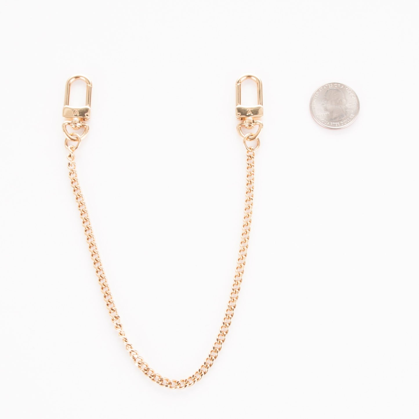 XL Pochette Extender Key Ring Chain Gold