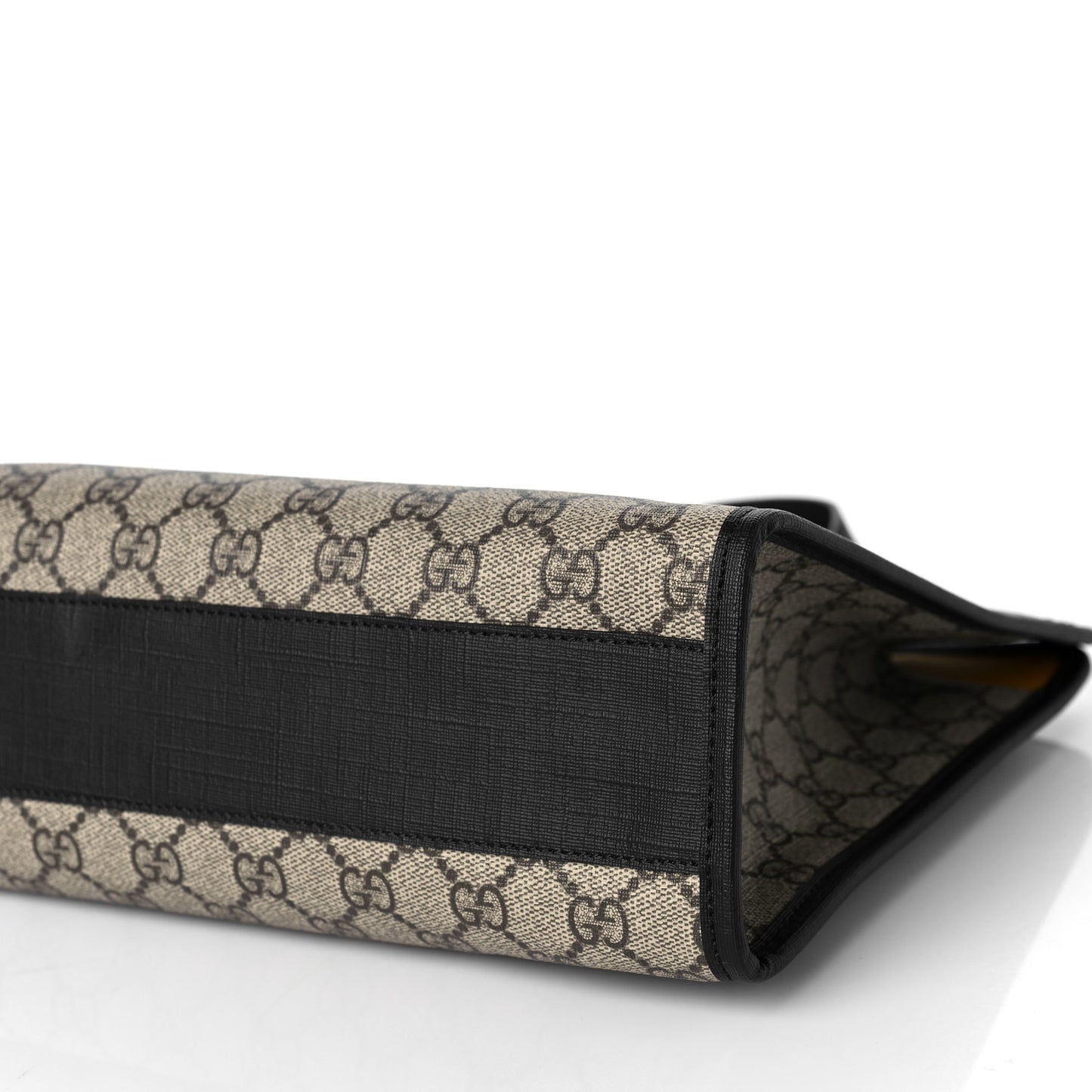GG Supreme Monogram Childrens Chick Tote Black