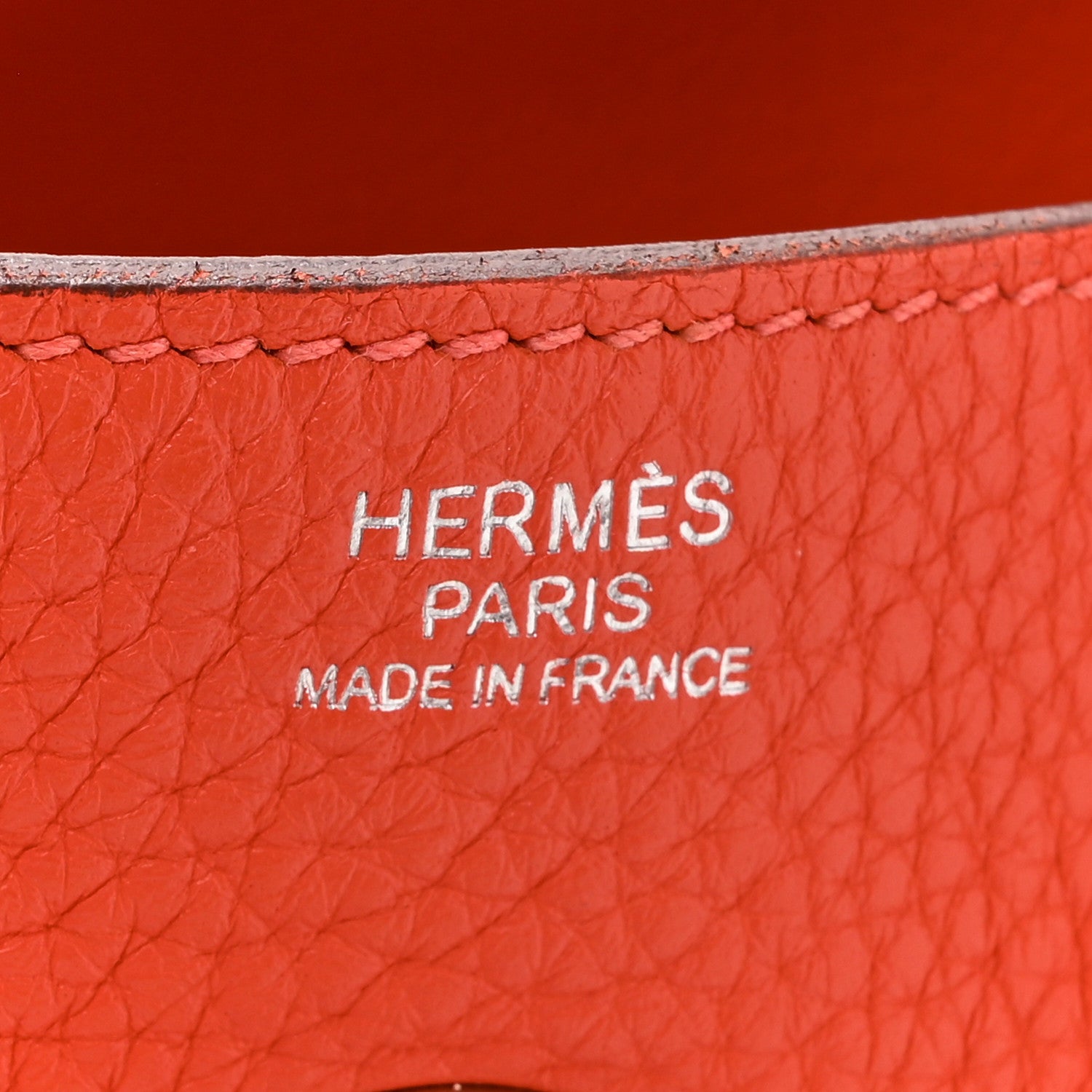 Hermes Taurillon Clemence Lindy 30 Rouge Pivoine 6 of 11