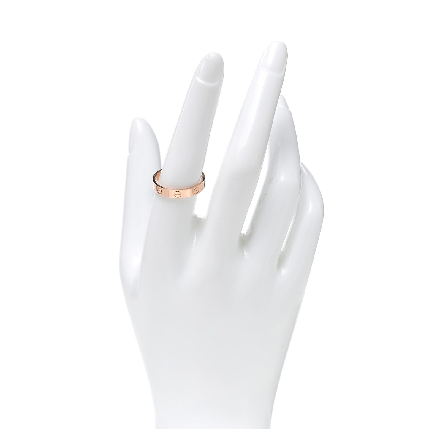 18K Pink Gold 3.5mm LOVE Wedding Band Ring 57 8