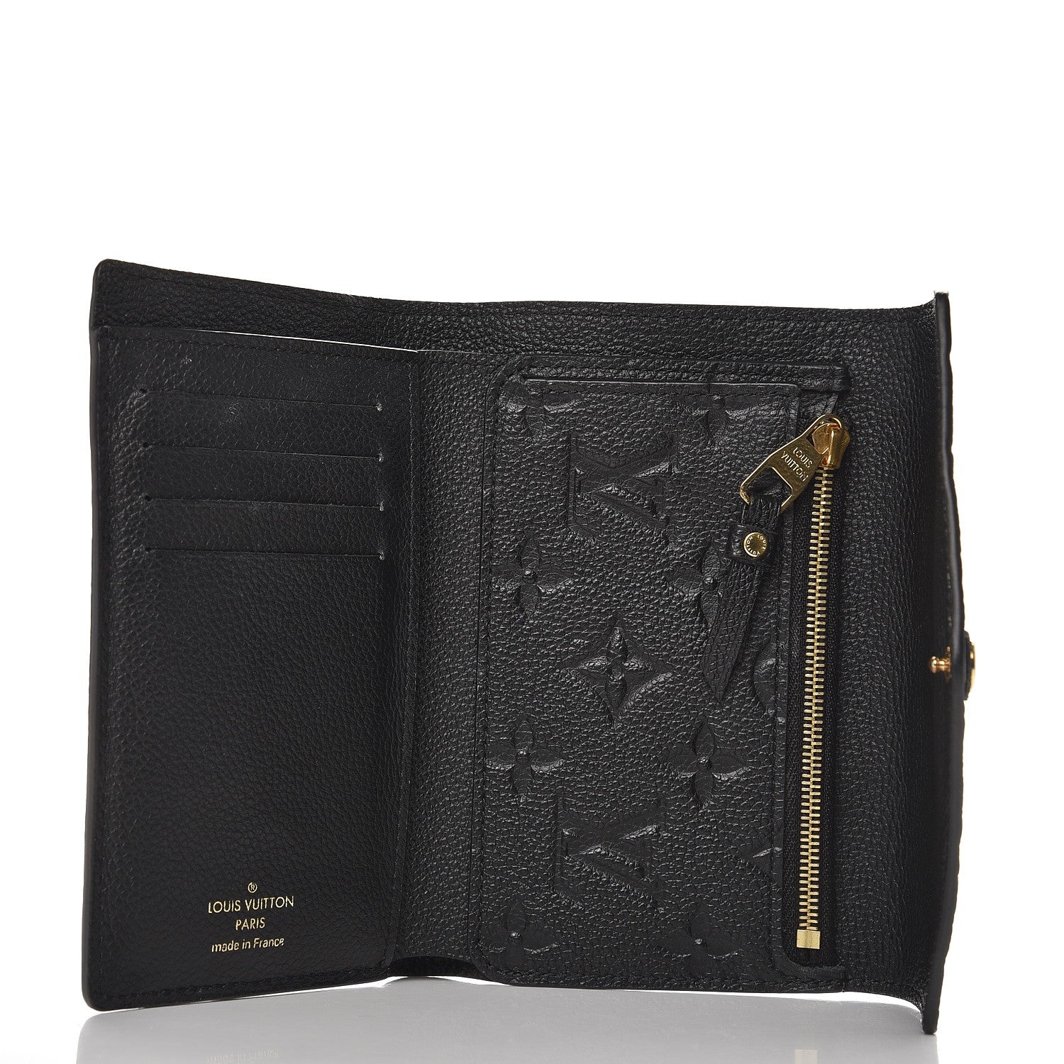 Louis Vuitton Empreinte Compact Curieuse Wallet Black 5 of 6