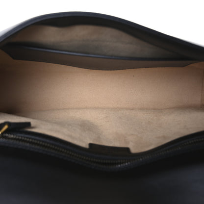 Gucci Calfskin Matelasse Medium GG Marmont Shoulder Bag Black 5 of 11